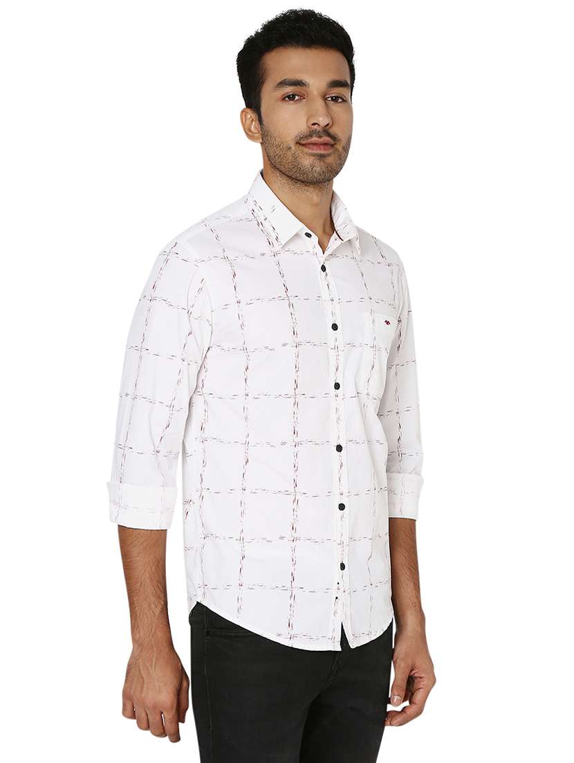 white cotton casual shirt - 20998527 - Standard Image - 1
