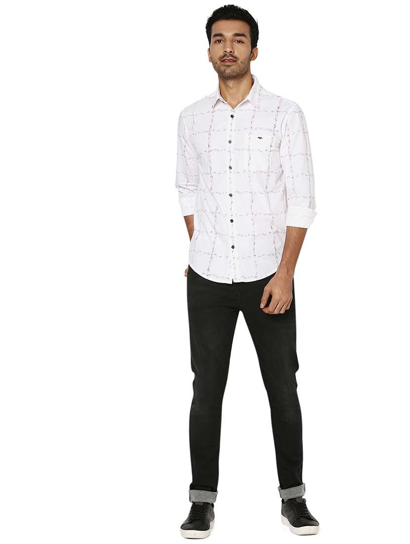 white cotton casual shirt - 20998527 - Standard Image - 4