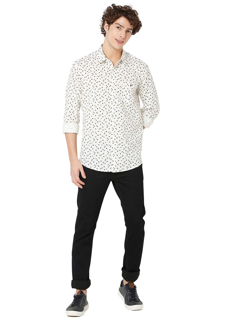 men printed casual shirt - 20998625 - Standard Image - 4