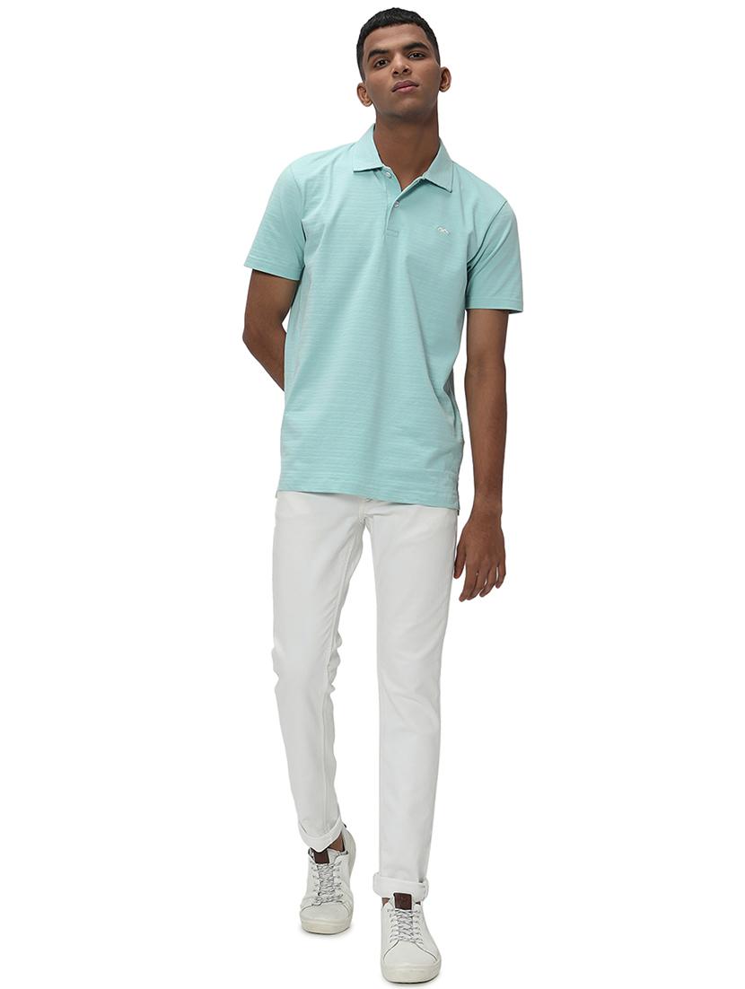 light blue cotton plain tshirt - 20998743 - Standard Image - 4