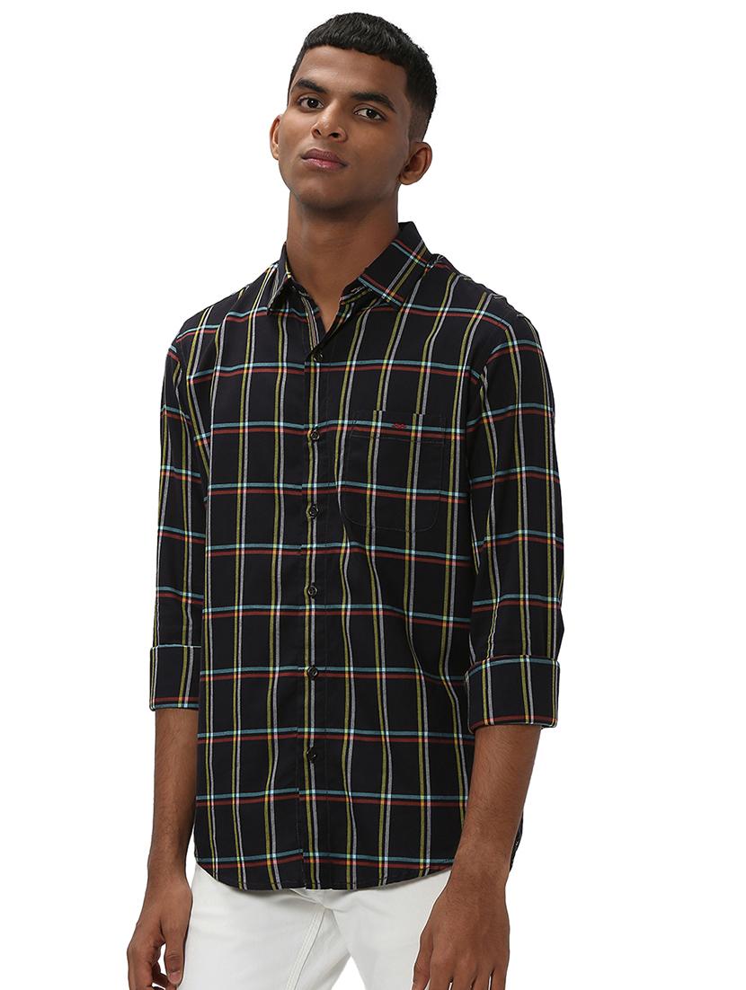 black cotton casual shirt - 20998845 -  Standard Image - 1