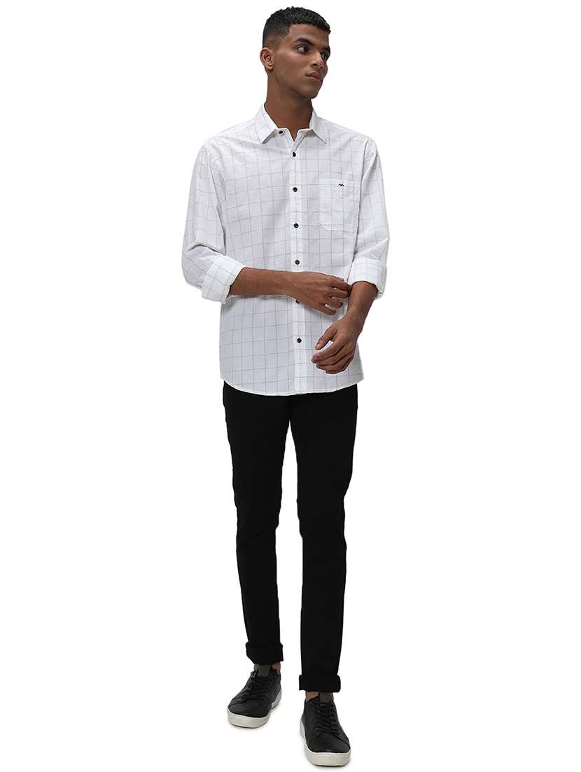 white cotton casual shirt - 20998851 -  Standard Image - 4