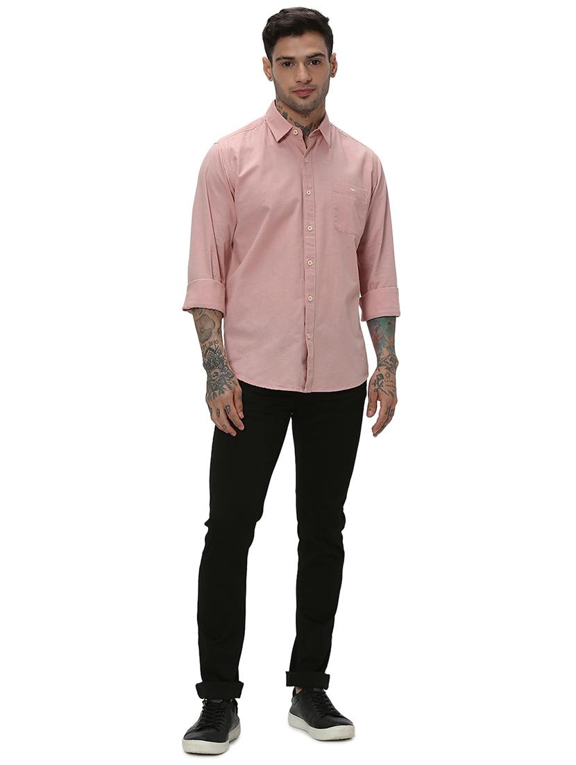 pink cotton casual shirt - 20998892 - Standard Image - 4