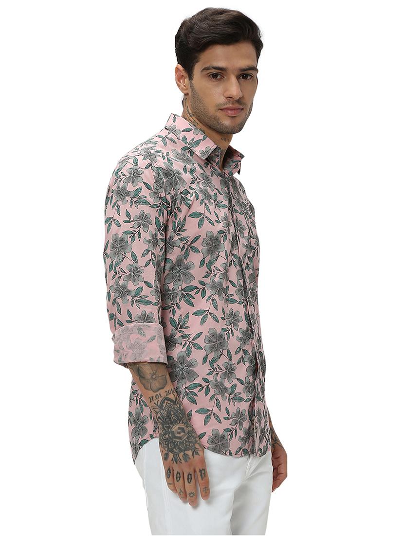 pink cotton casual shirt - 20998947 - Standard Image - 1