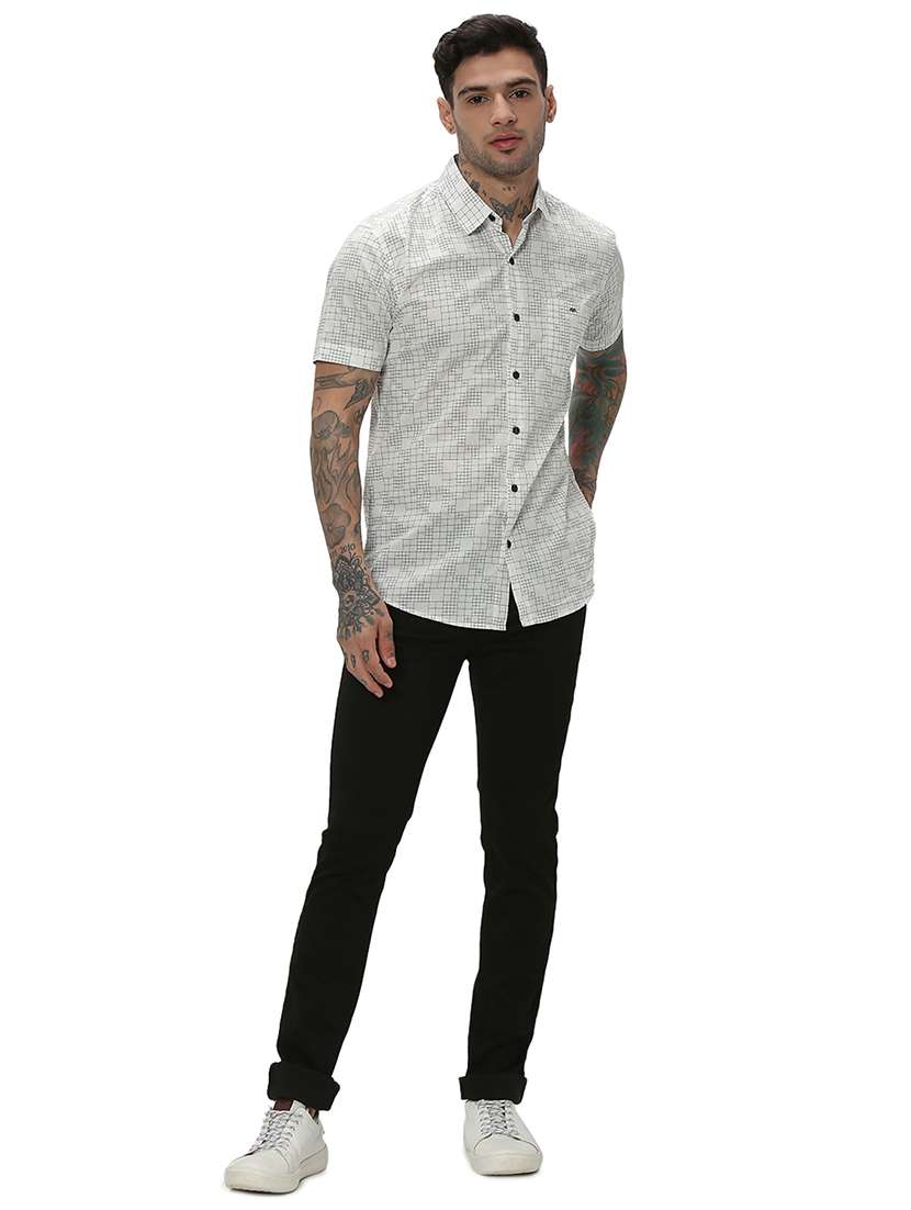 white cotton casual shirt - 20998961 - Standard Image - 4