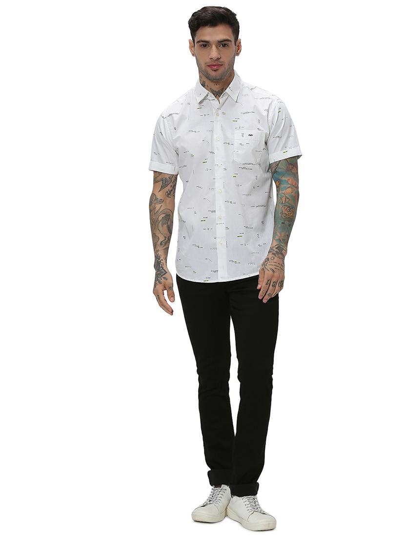 white cotton casual shirt - 20998966 - Standard Image - 4