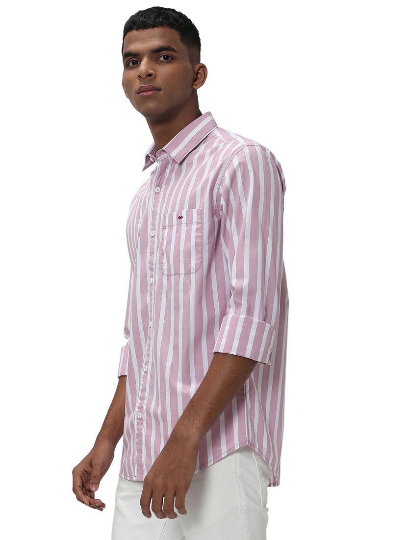 pink cotton casual shirt - 20998985 - Standard Image - 1