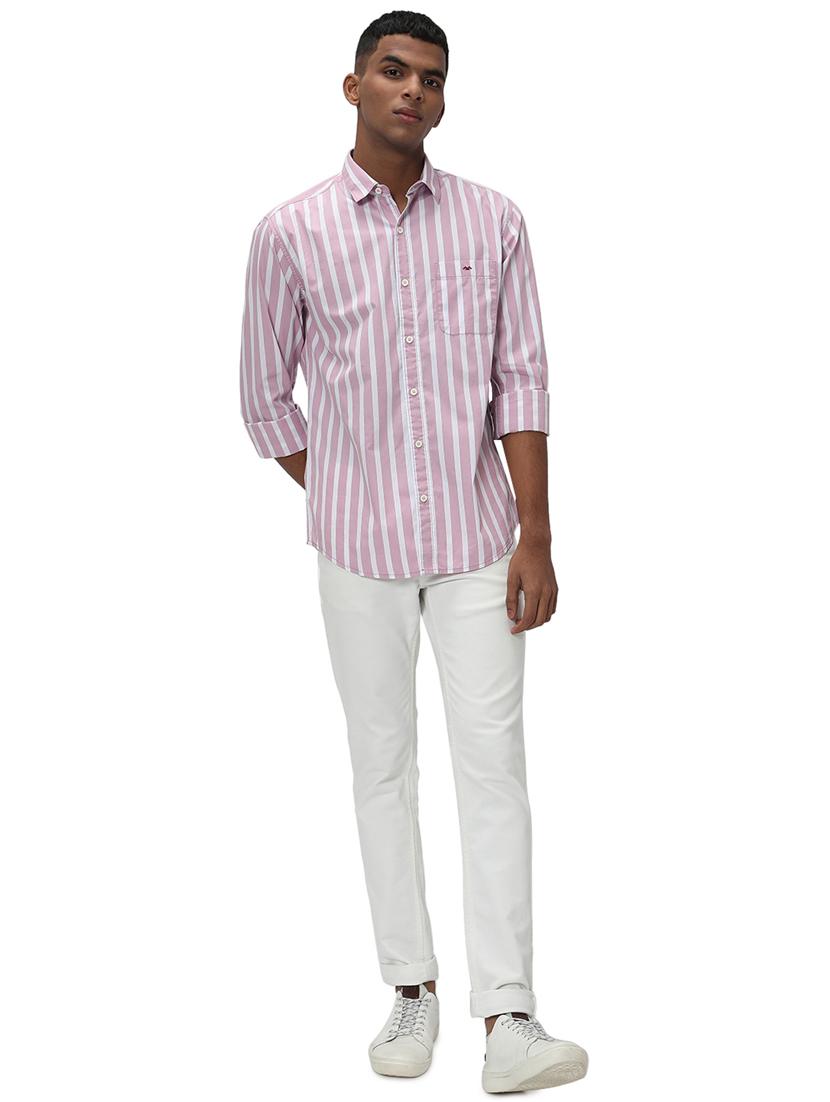 pink cotton casual shirt - 20998985 - Standard Image - 4