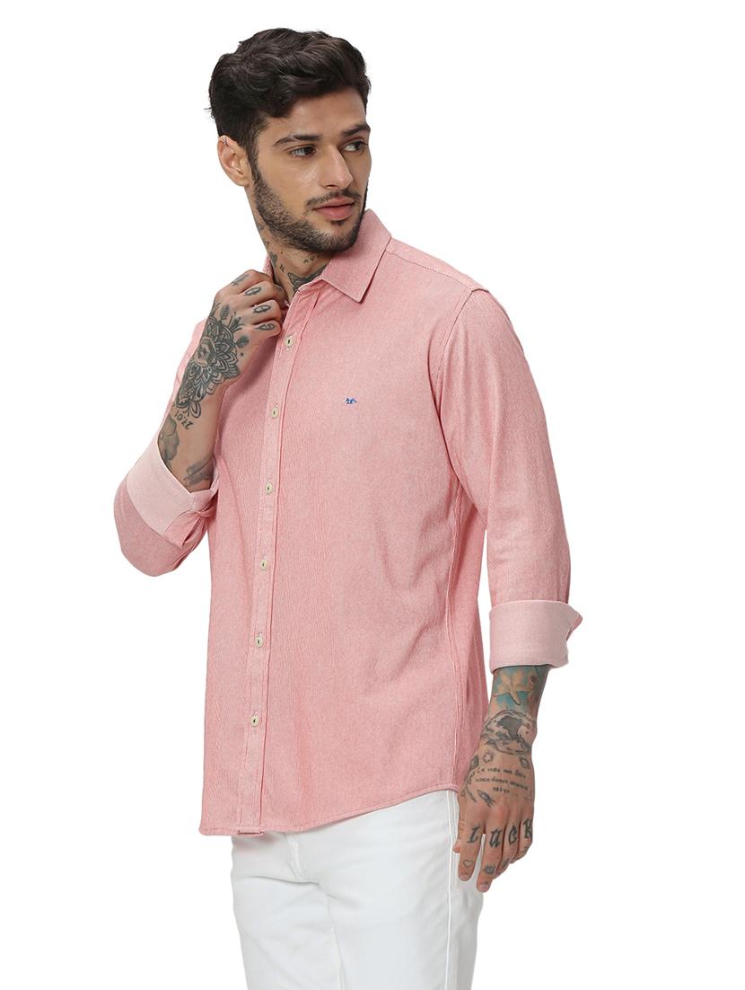 red cotton casual shirt - 20998996 - Standard Image - 1