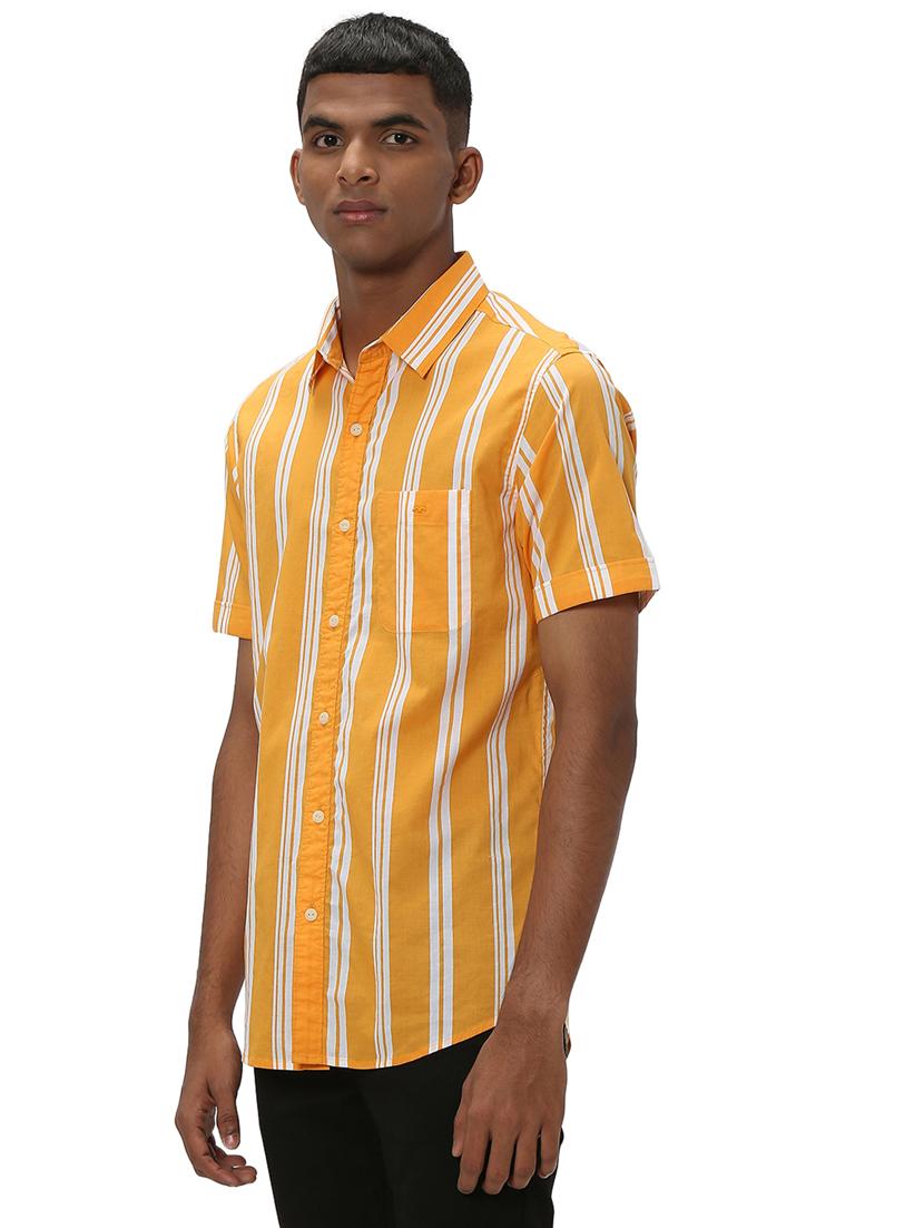 orange cotton casual shirt - 20999005 - Standard Image - 1