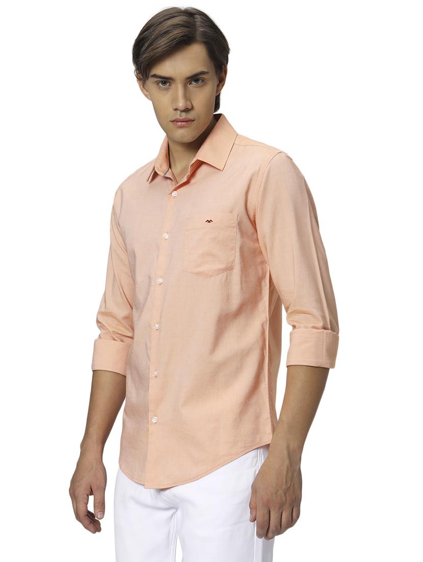 orange cotton casual shirt - 20999021 - Standard Image - 1
