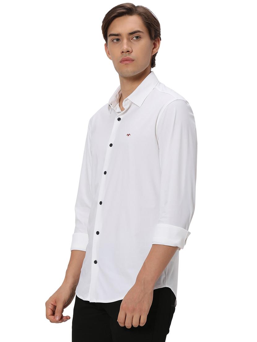 white nylon casual shirt - 20999022 - Standard Image - 1