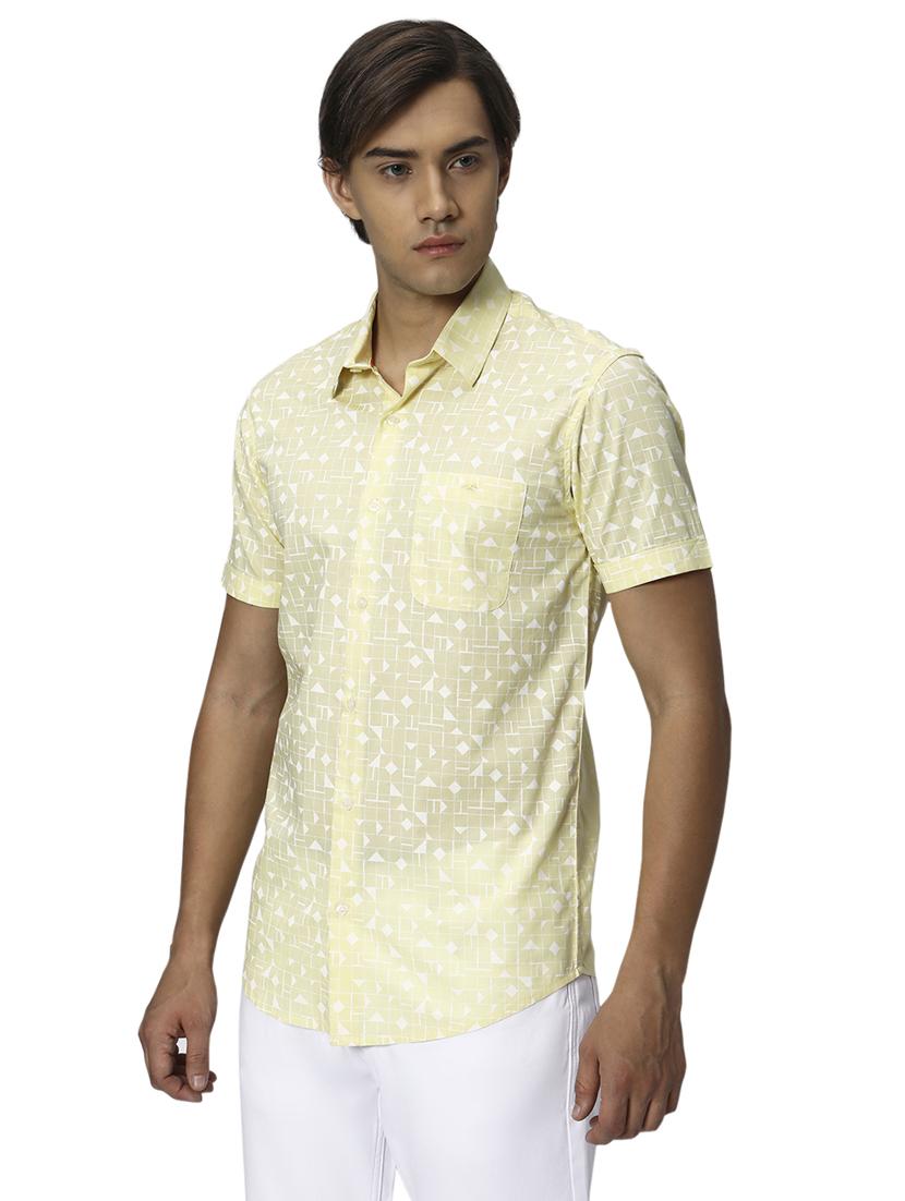 yellow cotton casual shirt - 20999065 - Standard Image - 1