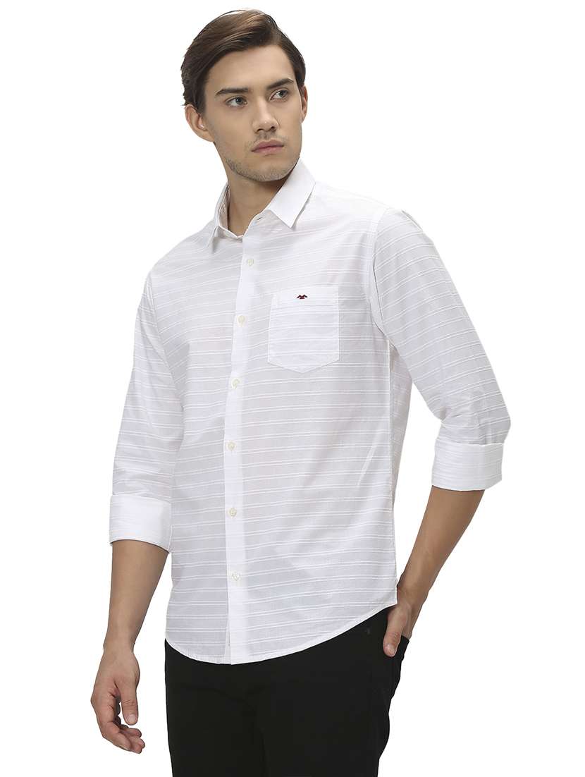 white cotton casual shirt - 20999069 - Standard Image - 1