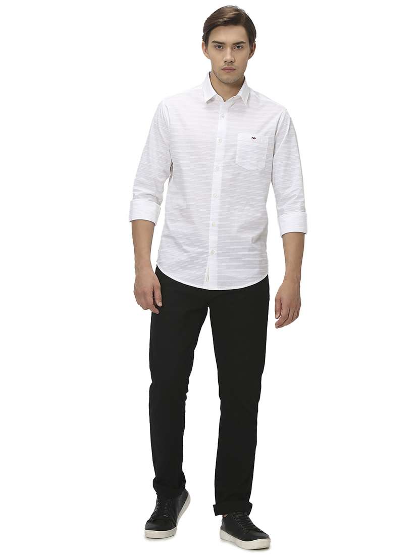 white cotton casual shirt - 20999069 - Standard Image - 4