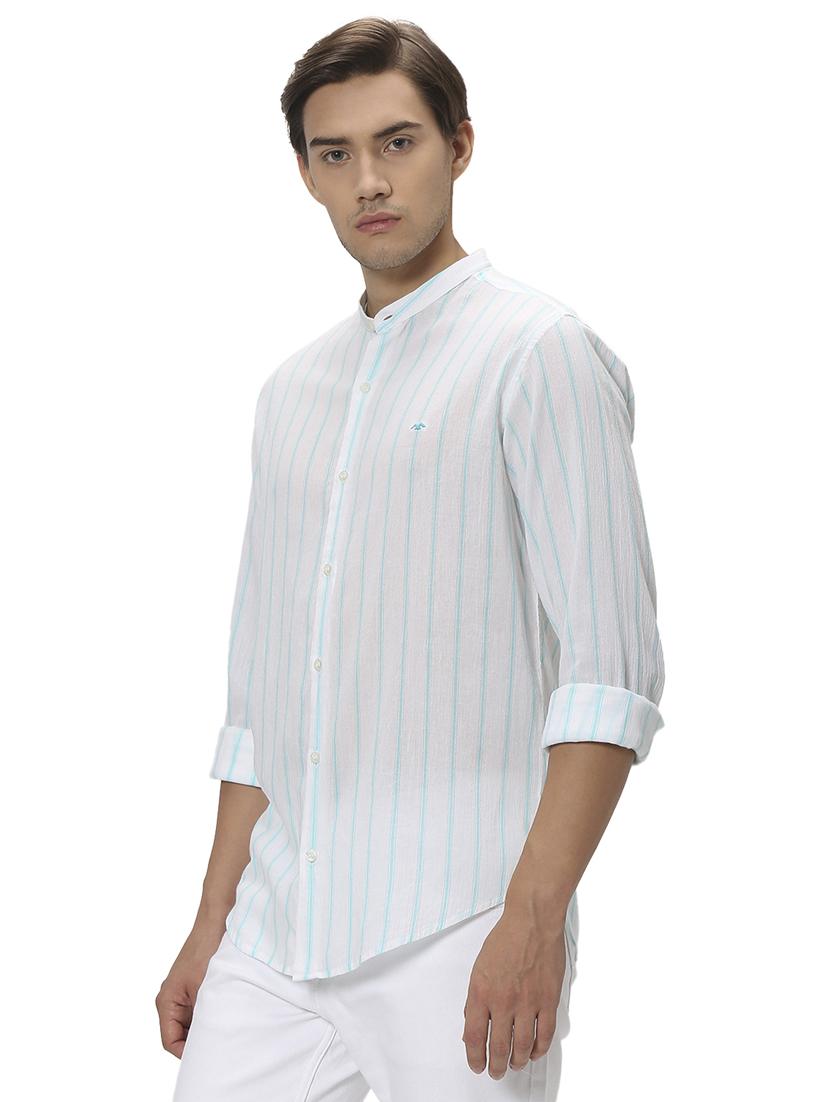 turquoise cotton casual shirt - 20999083 -  Standard Image - 1
