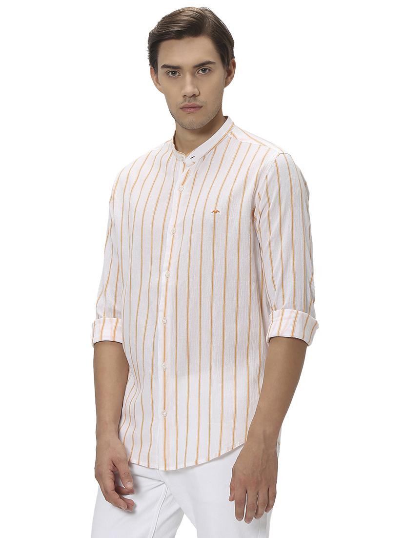 orange cotton casual shirt - 20999084 - Standard Image - 1