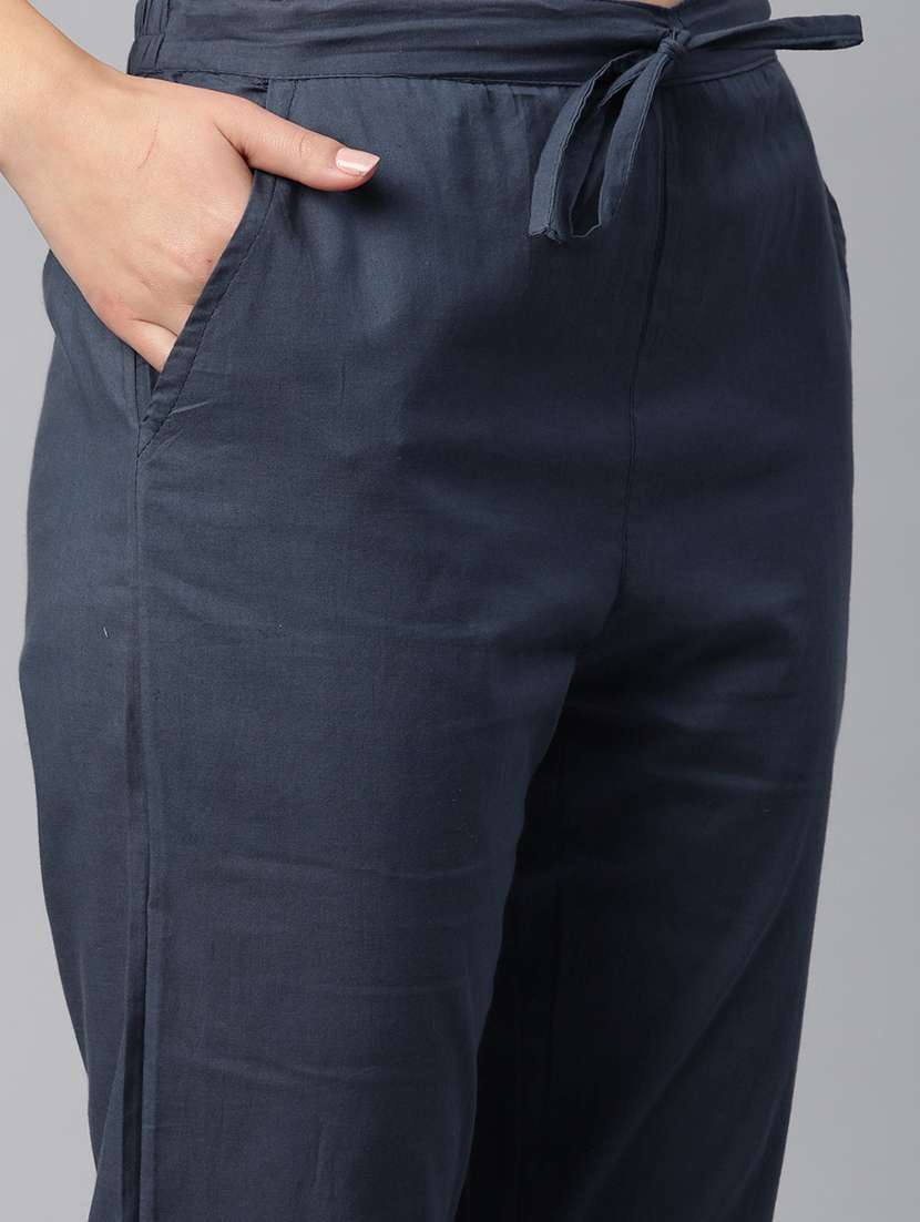 blue floral printed kurta & pant set - 20999700 -  Standard Image - 4