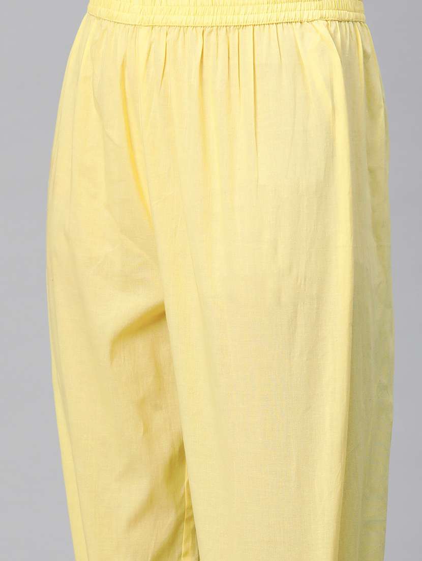 women three quarter sleeve kurta pant set - 20999808 - Standard Image - 4