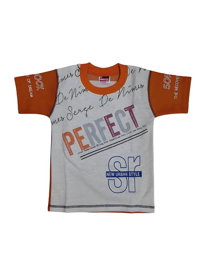 kids round neck typographic printed shorts set  - 20999867 -  Standard Image - 1