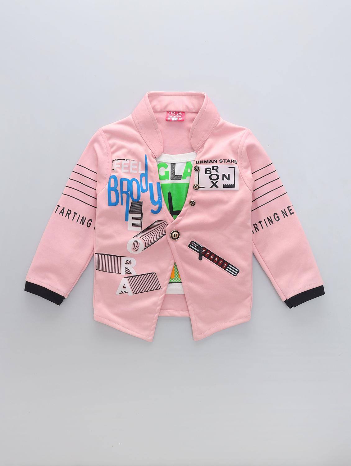 kids round neck typographic printed full length set - 20999911 -  Standard Image - 1