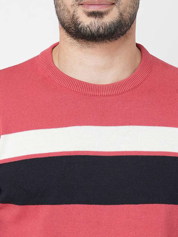 men long sleeves color block sweatshirt - 21000383 -  Standard Image - 4