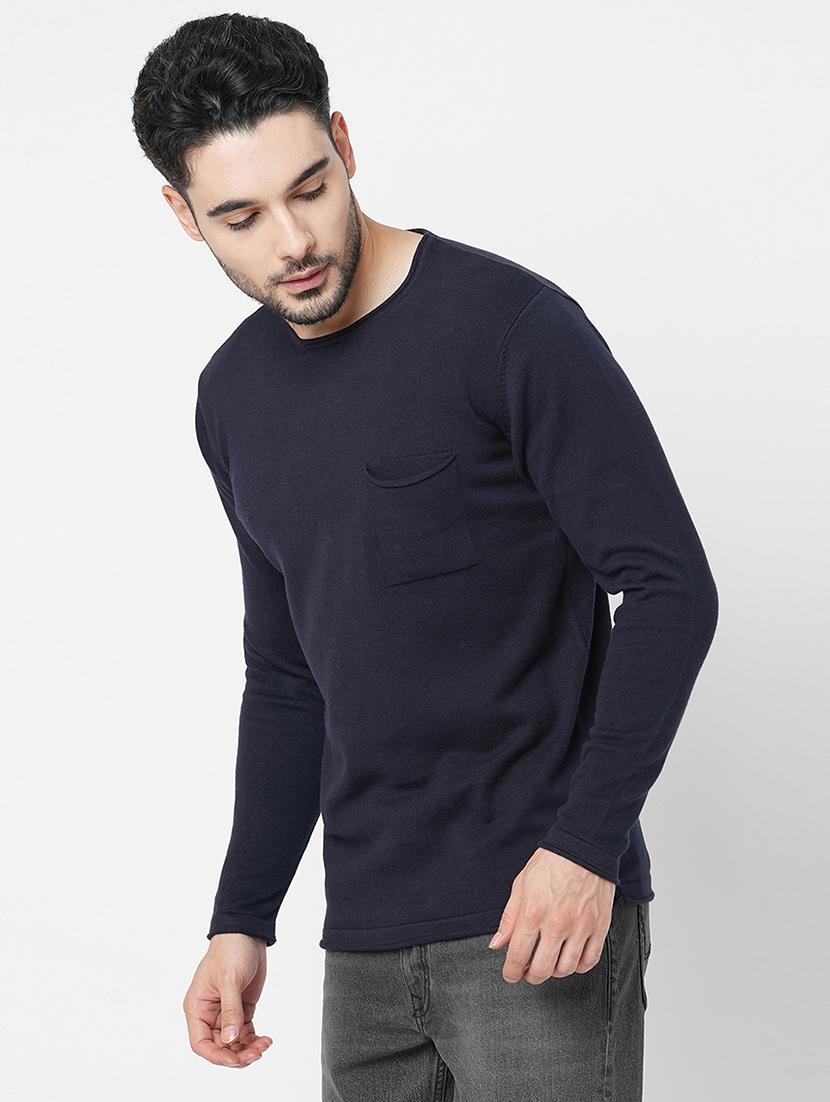 black cotton plain sweatshirt - 21000386 - Standard Image - 1