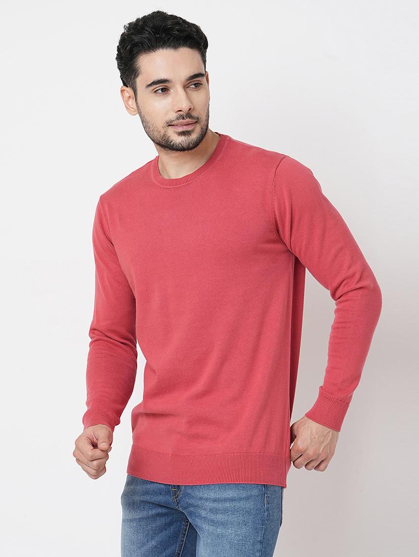 peach cotton plain sweatshirt - 21000390 - Standard Image - 1