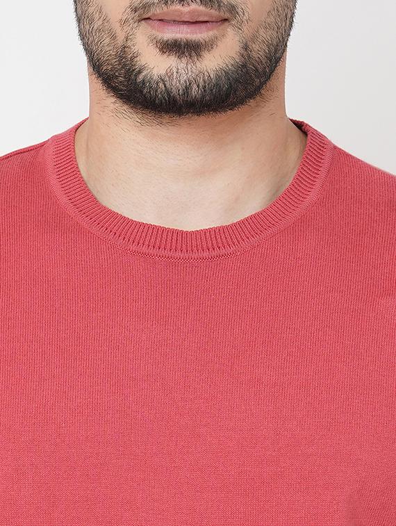 peach cotton plain sweatshirt - 21000390 - Standard Image - 4