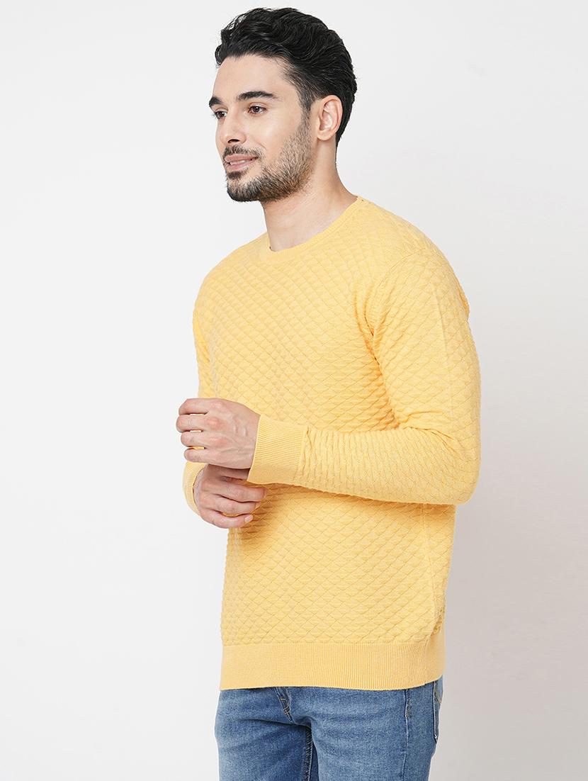 yellow cotton pullover - 21000399 - Standard Image - 1