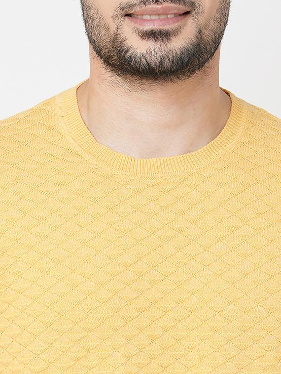 yellow cotton pullover - 21000399 - Standard Image - 4