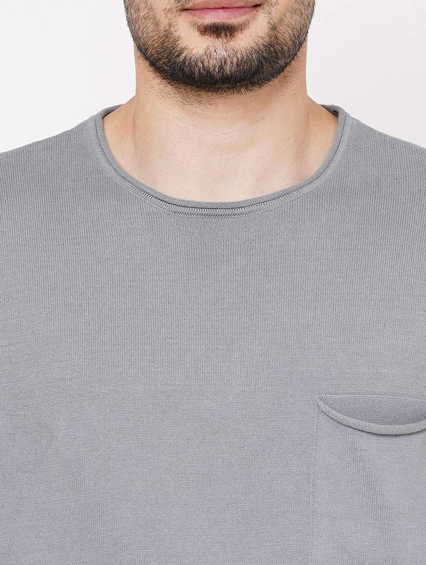 grey cotton pullover - 21000427 -  Standard Image - 4