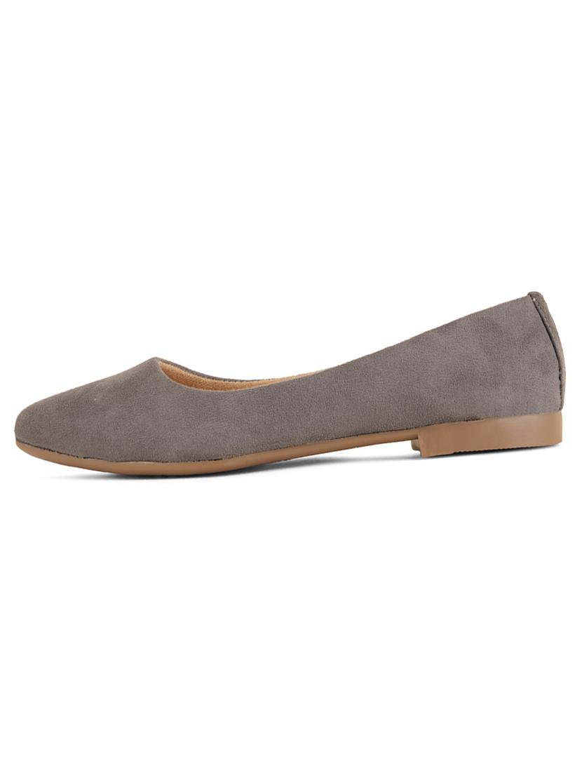 grey mesh slip on ballerina - 21000587 - Standard Image - 1