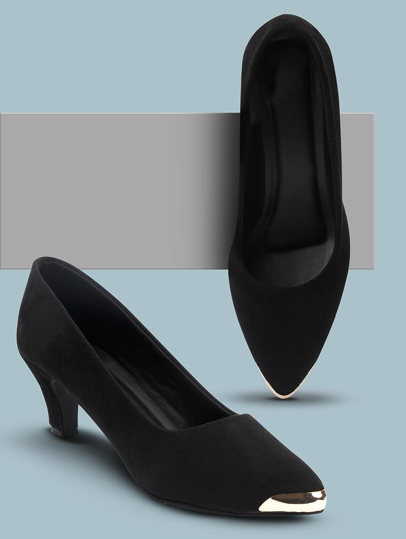 black suede ballerina - 21000599 - Standard Image - 1