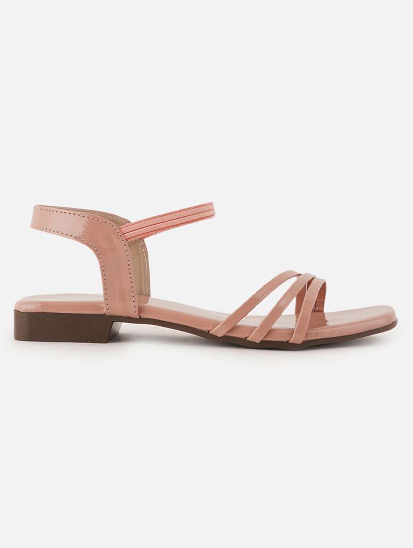 women solid back strap sandal - 21000605 -  Standard Image - 1