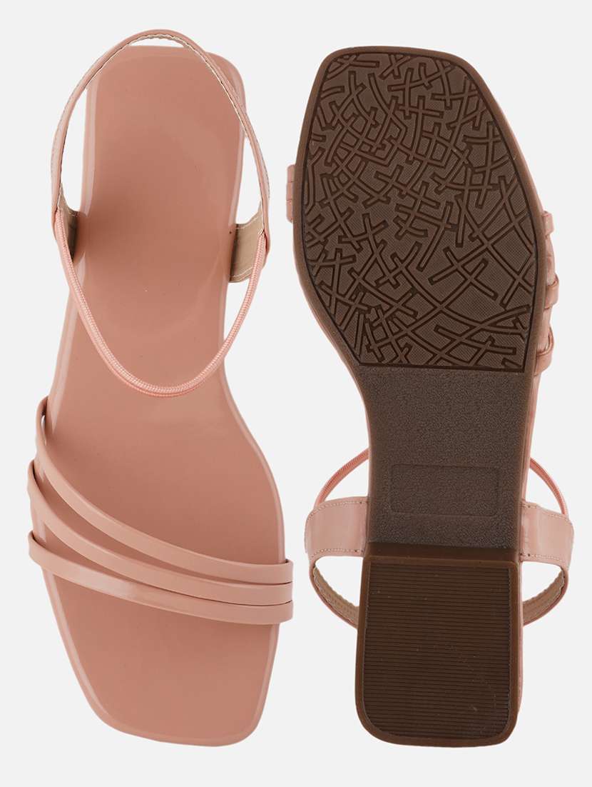 women solid back strap sandal - 21000605 -  Standard Image - 4