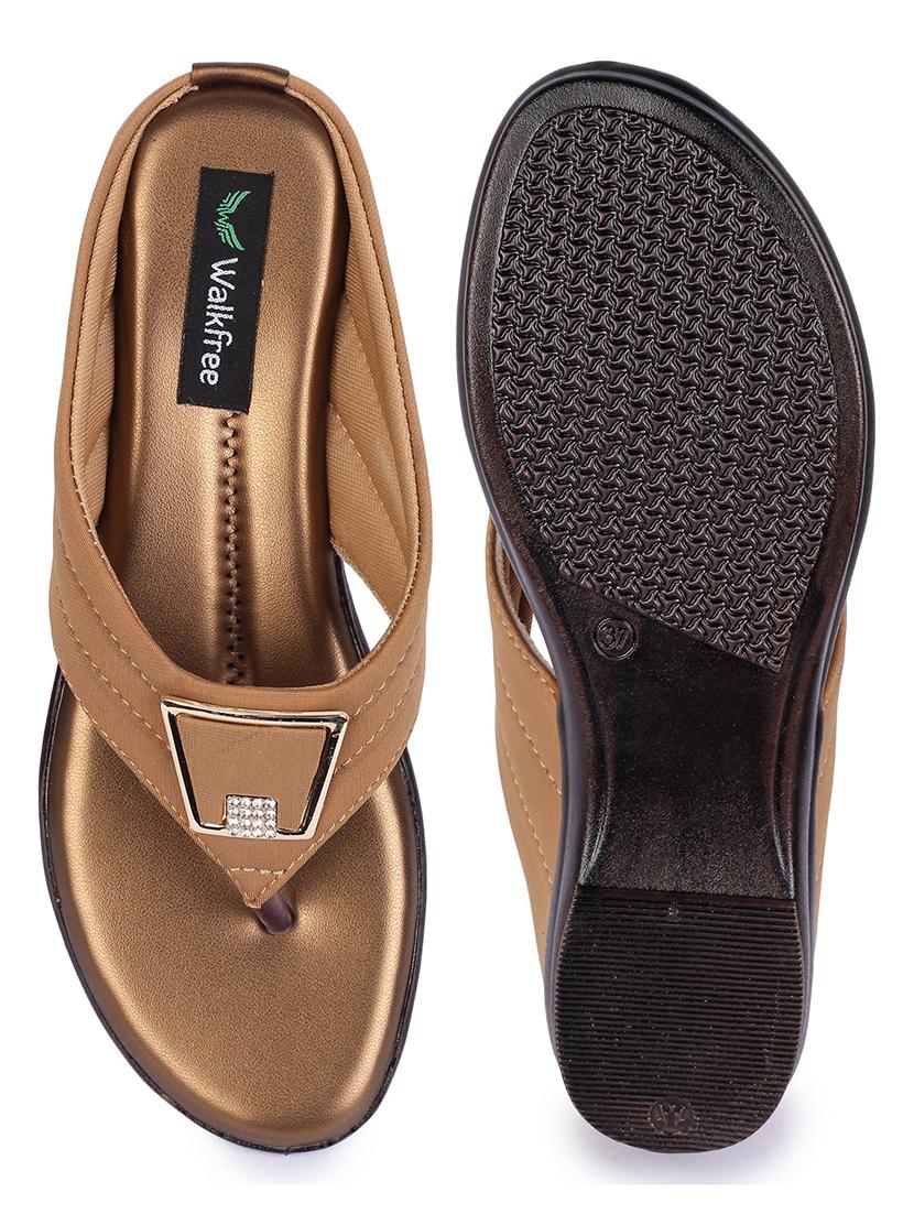 beige synthetic slip on sandals - 21000668 - Standard Image - 4