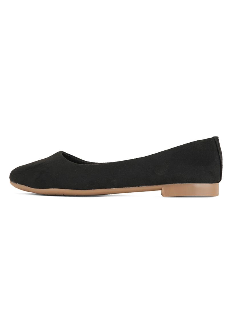 black slip on ballerina - 21000876 -  Standard Image - 1