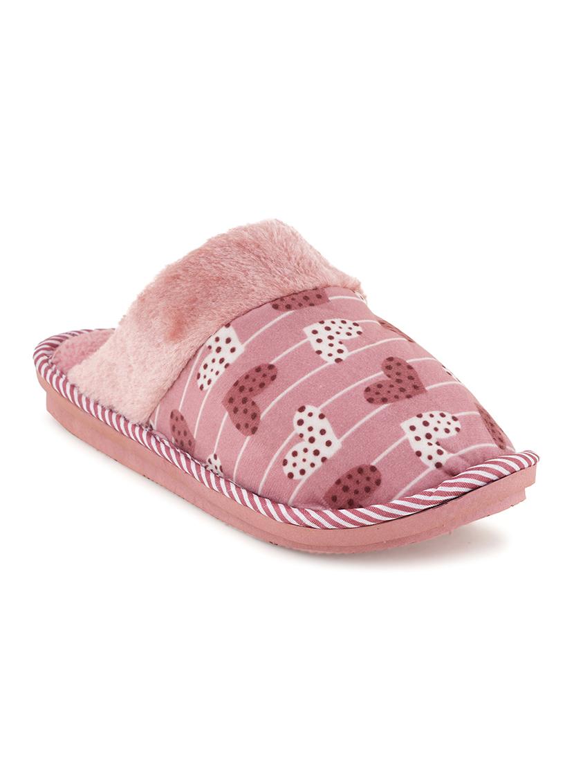 multi colored fur slip on flip flops - 21004314 - Standard Image - 1