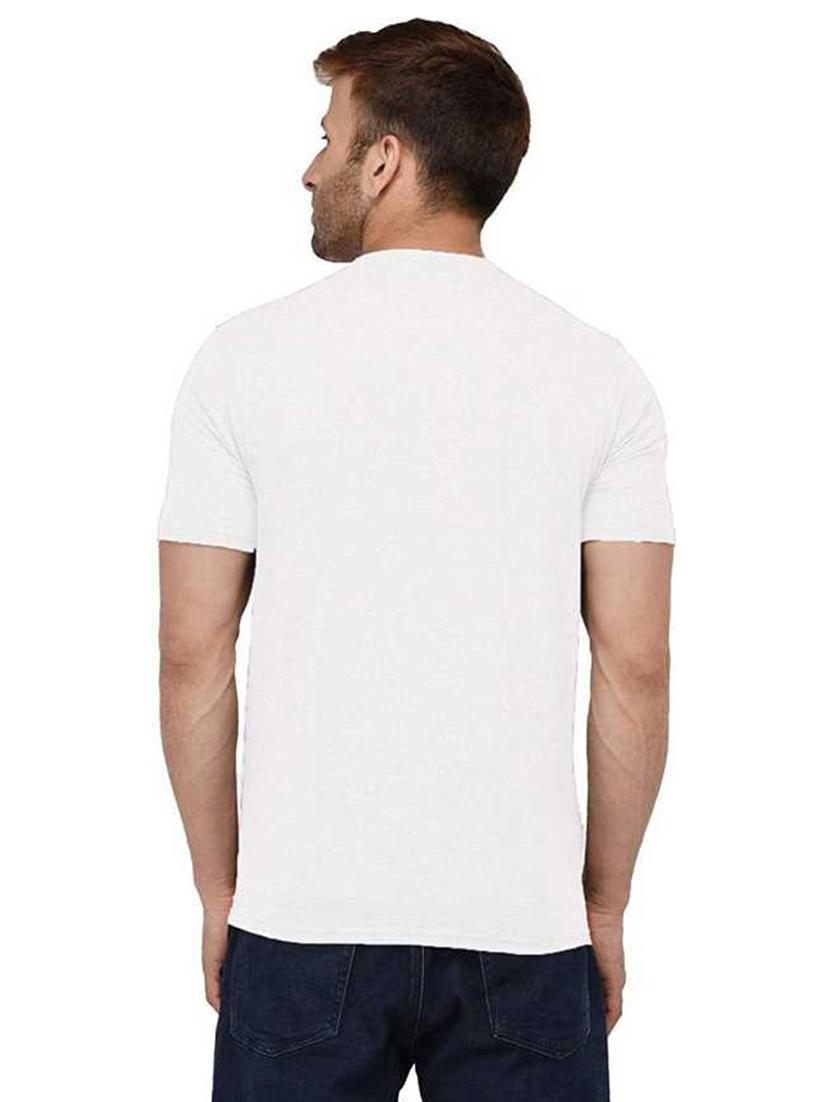 men chest print round neck t-shirts - 21009850 - Standard Image - 1
