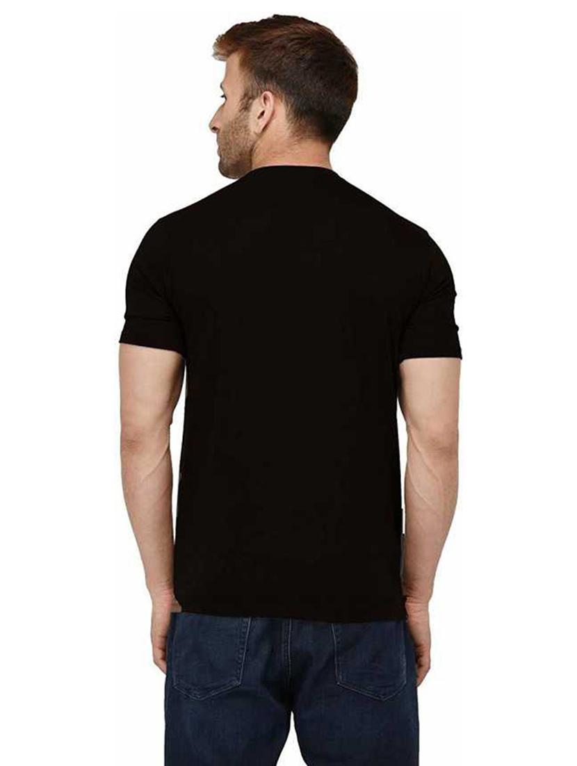 men round neck front print t-shirt - 21010240 - Standard Image - 1