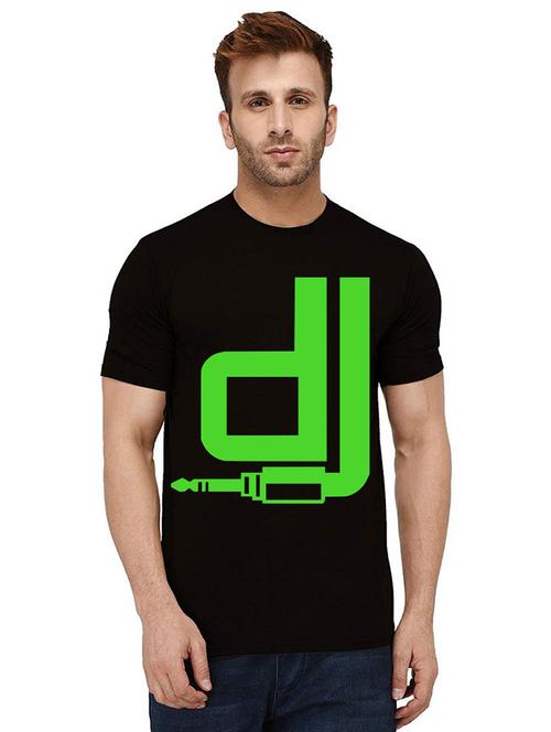 men's round neck front print t-shirt - 21012233 - Standard Image - 0