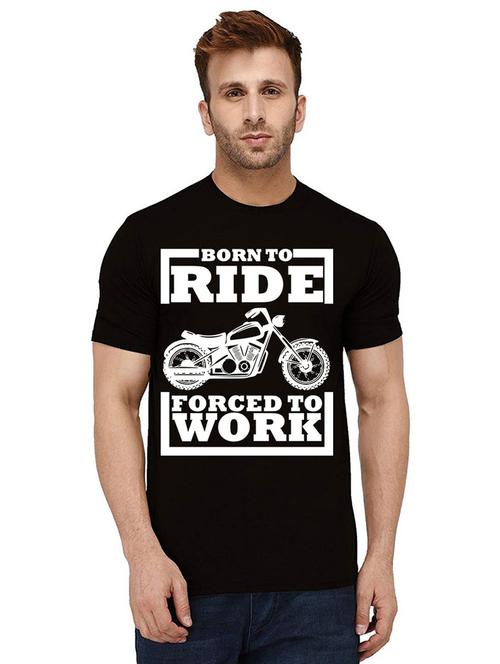 men's round neck front print t-shirt - 21012428 -  Standard Image - 0