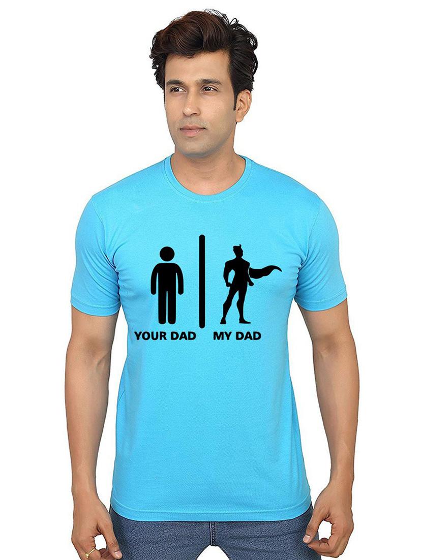 men round neck chest print t-shirt - 21012775 -  Zoom Image - 0