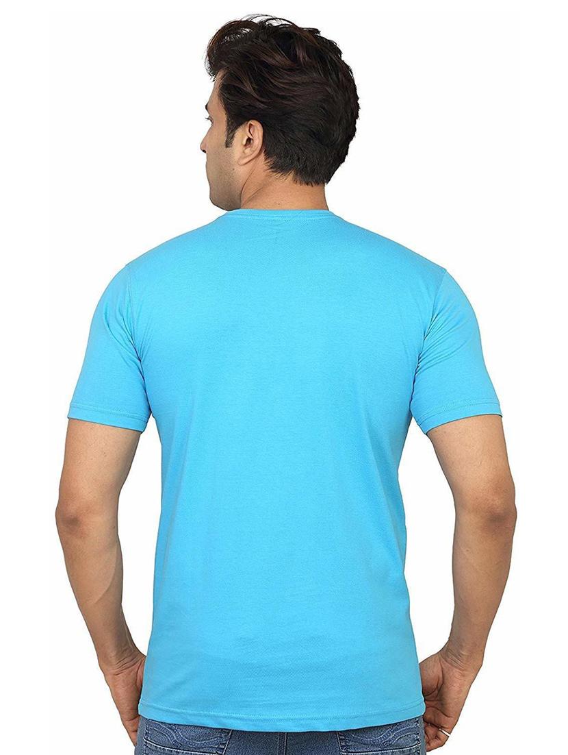 men's round neck front print t-shirt - 21014643 - Standard Image - 1
