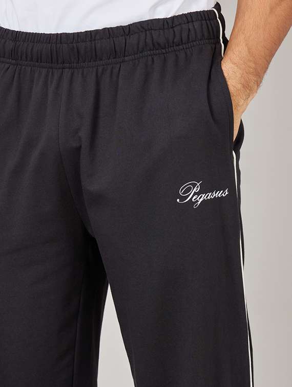 men black side taped track pant - 21016013 -  Standard Image - 4