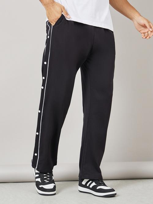 men black side taped track pant - 21016014 - Standard Image - 0