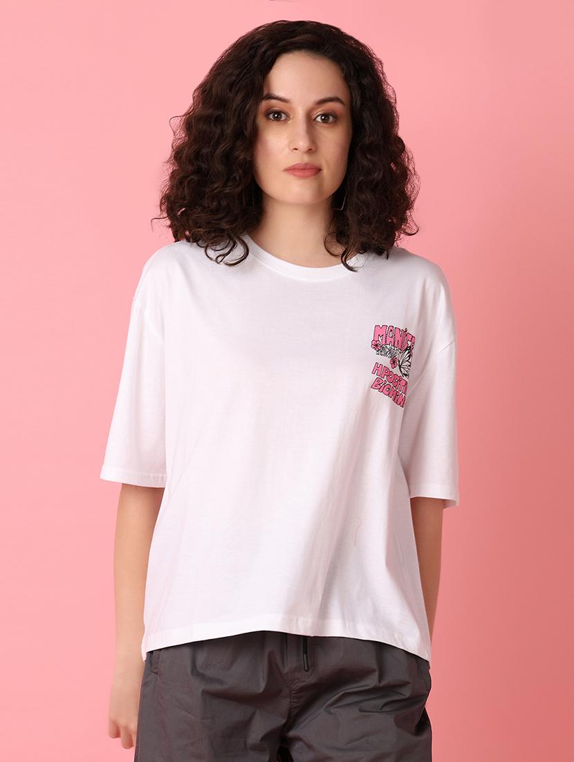 pink graphic regular t-shirt - 21016190 - Zoom Image - 0