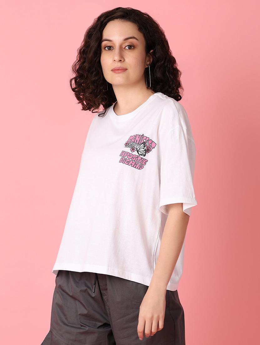 pink graphic regular t-shirt - 21016190 - Standard Image - 1