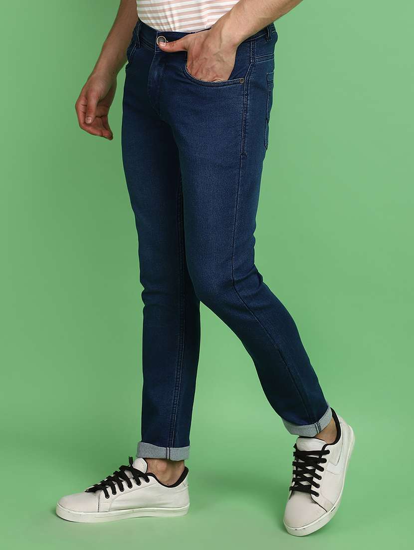men mid rise plain jeans - 21016247 -  Standard Image - 1